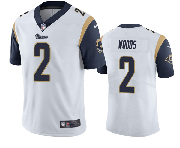 White Los Angeles Rams #2 Robert Woods Vapor Untouchable Limited Stitched Jersey - LAR173
