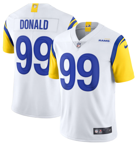 White Los Angeles Rams #99 Aaron Donald 2021 Vapor Untouchable Limited Alternate Stitched Jersey - LAR177
