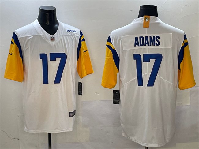 White Los Angeles Rams #17 Davante Adams 2024 Vapor Untouchable Stitched Football Jersey - LAR62