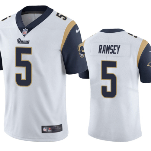 White Los Angeles Rams #5 Jalen Ramsey Vapor Untouchable Limited Stitched Jersey - LAR510