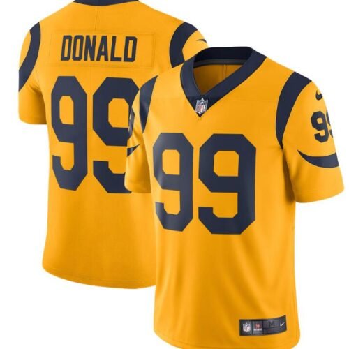 Gold Los Angeles Rams Active Player Custom 2025 Color Rush Limited Stitched Football Jersey - LAR407