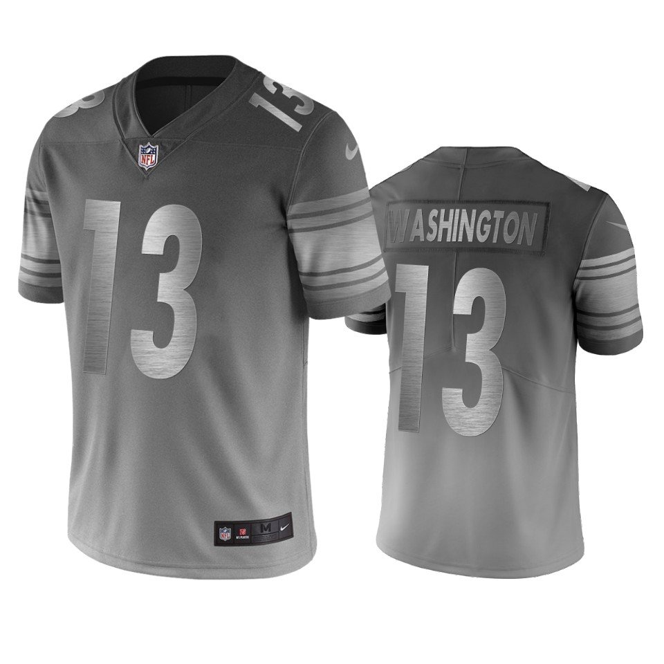 Pittsburgh Steelers #13 James Washington Silver Gray Vapor Limited City Edition NFL Jersey - PSJ666