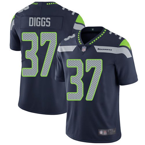 Nike Seahawks #37 Quandre Diggs Steel Blue Team Color Stitched NFL Vapor Untouchable Limited Jersey