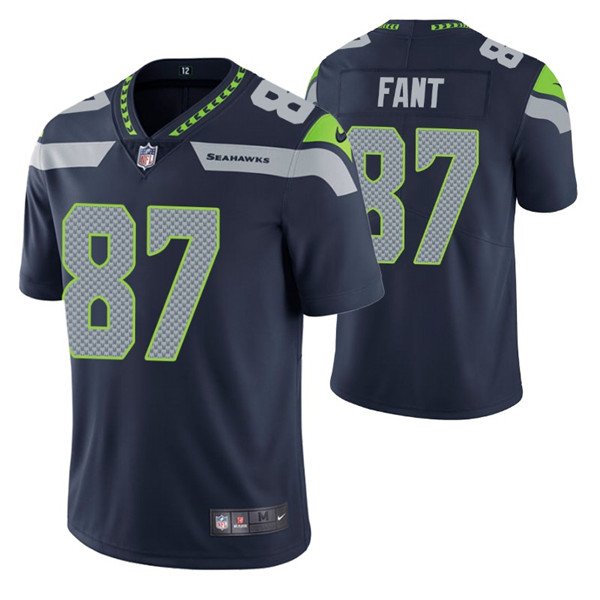 Navy Seattle Seahawks #87 Noah Fant Vapor Untouchable Limited Stitched Jersey
