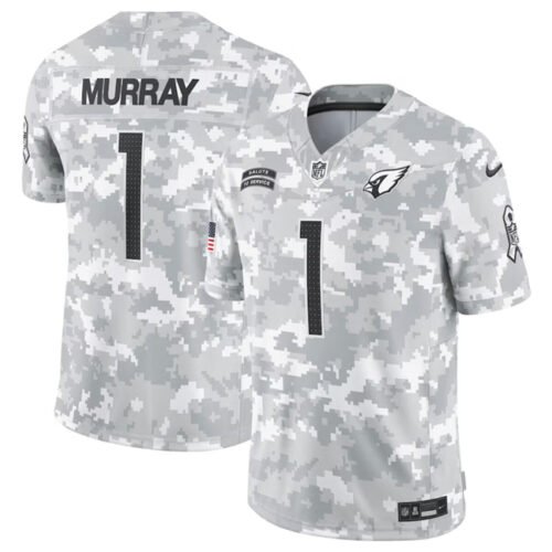 Arctic Camo Arizona Cardinals #1 Kyler Murray 2024 Salute To Service Limited Stitched Football Jersey - ACJ154