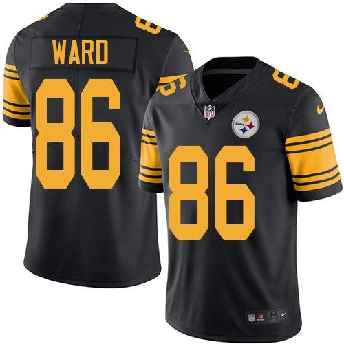 Nike Steelers #86 Hines Ward Black Stitched NFL Limited Rush Jersey - PSJ525