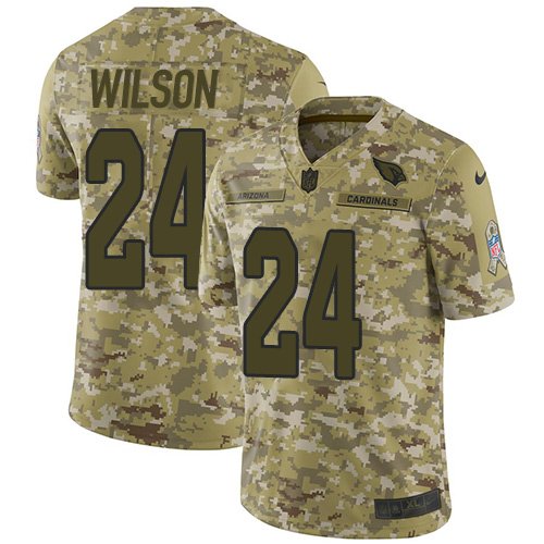Nike Cardinals #24 Adrian Wilson Camo Stitched NFL Limited 2018 Salute to Service Jersey - ACJ10