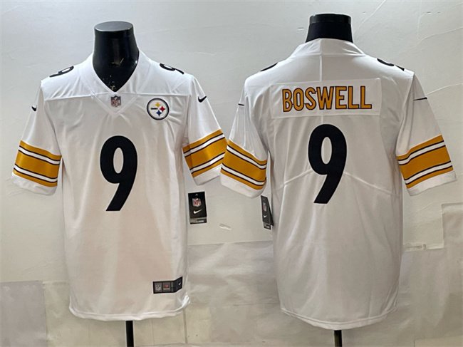 White Pittsburgh Steelers #9 Chris Boswell Vapor Untouchable Stitched Jersey - PSJ684