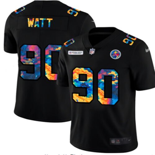 Pittsburgh Steelers Black #90 T. J. Watt 2020 Crucial Catch Limited Stitched Jersey - PSJ356