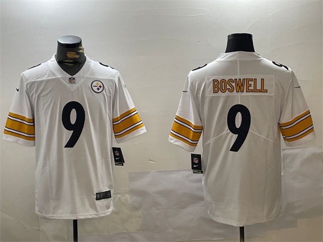 White Pittsburgh Steelers #9 Chris Boswell Vapor Untouchable Stitched Jersey - PSJ594