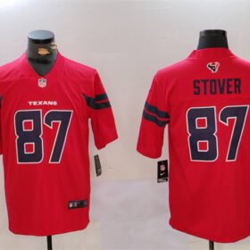 Red Houston Texans #87 Cade Stover Vapor Untouchable Stitched Football Jersey - HTJ260
