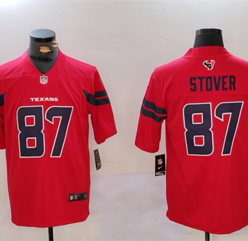 Red Houston Texans #87 Cade Stover Vapor Untouchable Stitched Football Jersey - HTJ260