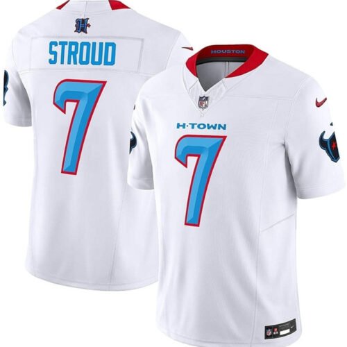White Houston Texans #7 C.J. Stroud 2024 F.U.S.E. Limited Stitched Jersey - HTJ155