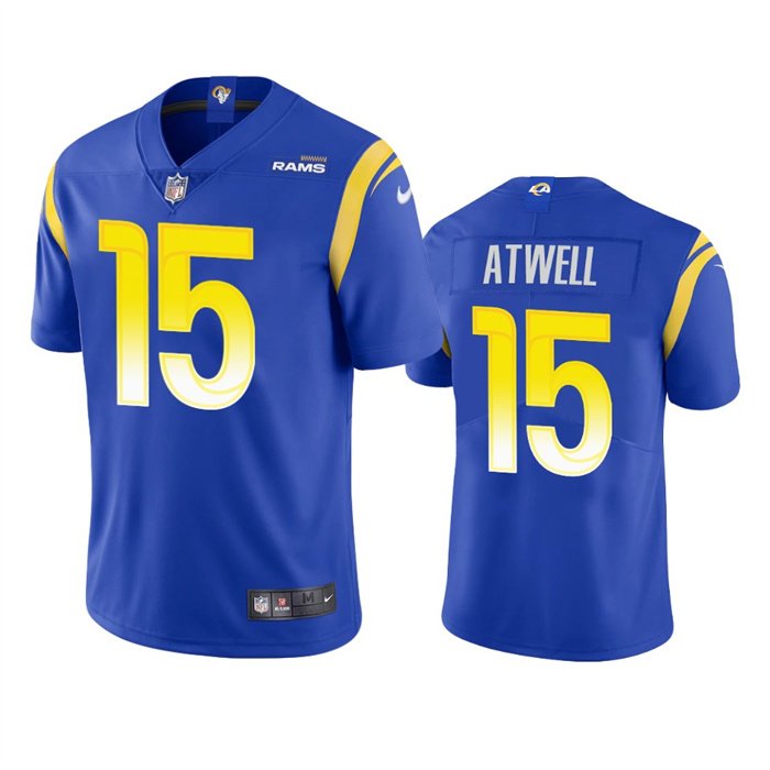 Royal Los Angeles Rams #15 Tutu Atwell Vapor Untouchable Limited Stitched Football Jersey - LAR243
