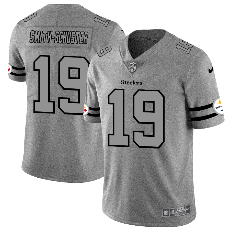 Pittsburgh Steelers #19 JuJu Smith-Schuster Nike Gray Gridiron II Vapor Untouchable Limited NFL Jersey - PSJ295