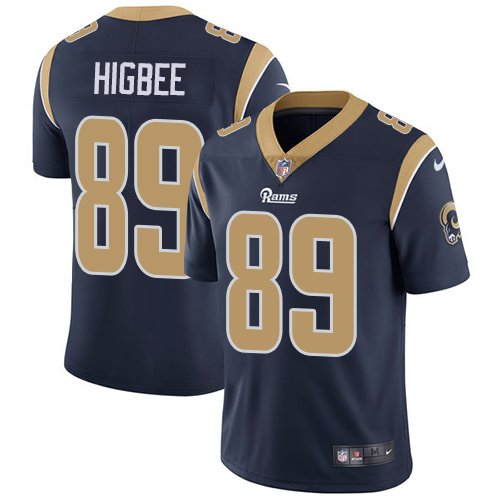 Nike Rams #89 Tyler Higbee Navy Blue Team Color Stitched NFL Vapor Untouchable Limited Jersey - LAR103