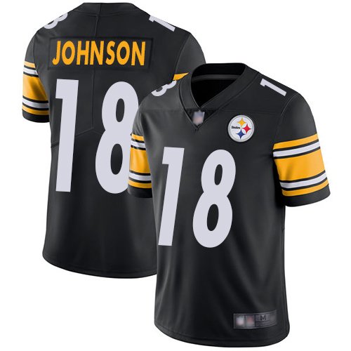 Nike Steelers #18 Diontae Johnson Black Team Color Stitched NFL Vapor Untouchable Limited Jersey - PSJ215