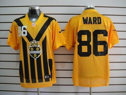 Nike Steelers #86 Hines Ward Gold 1933s Throwback Embroidered NFL Elite Jersey - PSJ351