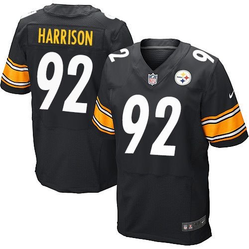 Nike Black Steelers #92 James Harrison Team Color Stitched NFL Elite Jersey - PSJ229