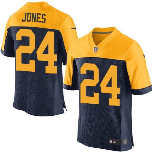 Nike Packers #24 Josh Jones Navy Blue Alternate Stitched NFL New Elite Jersey - GBJ469