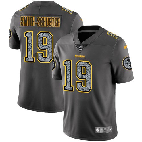 Nike Steelers #19 JuJu Smith-Schuster Gray Static Stitched NFL Vapor Untouchable Limited Jersey - PSJ92