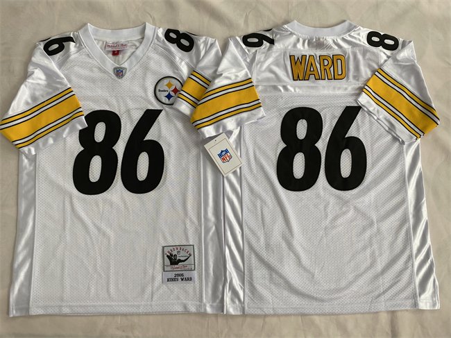 White Pittsburgh Steelers #86 Hines Ward Stitched Football Jersey - PSJ38