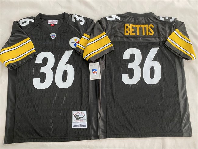 Black Pittsburgh Steelers #36 #36 Jerome Bettis Stitched Football Jersey - PSJ459