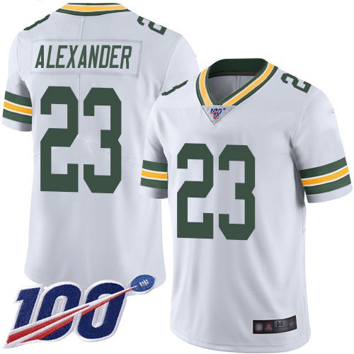Nike Packers #23 Jaire Alexander White Stitched NFL 100th Season Vapor Limited Jersey - GBJ411